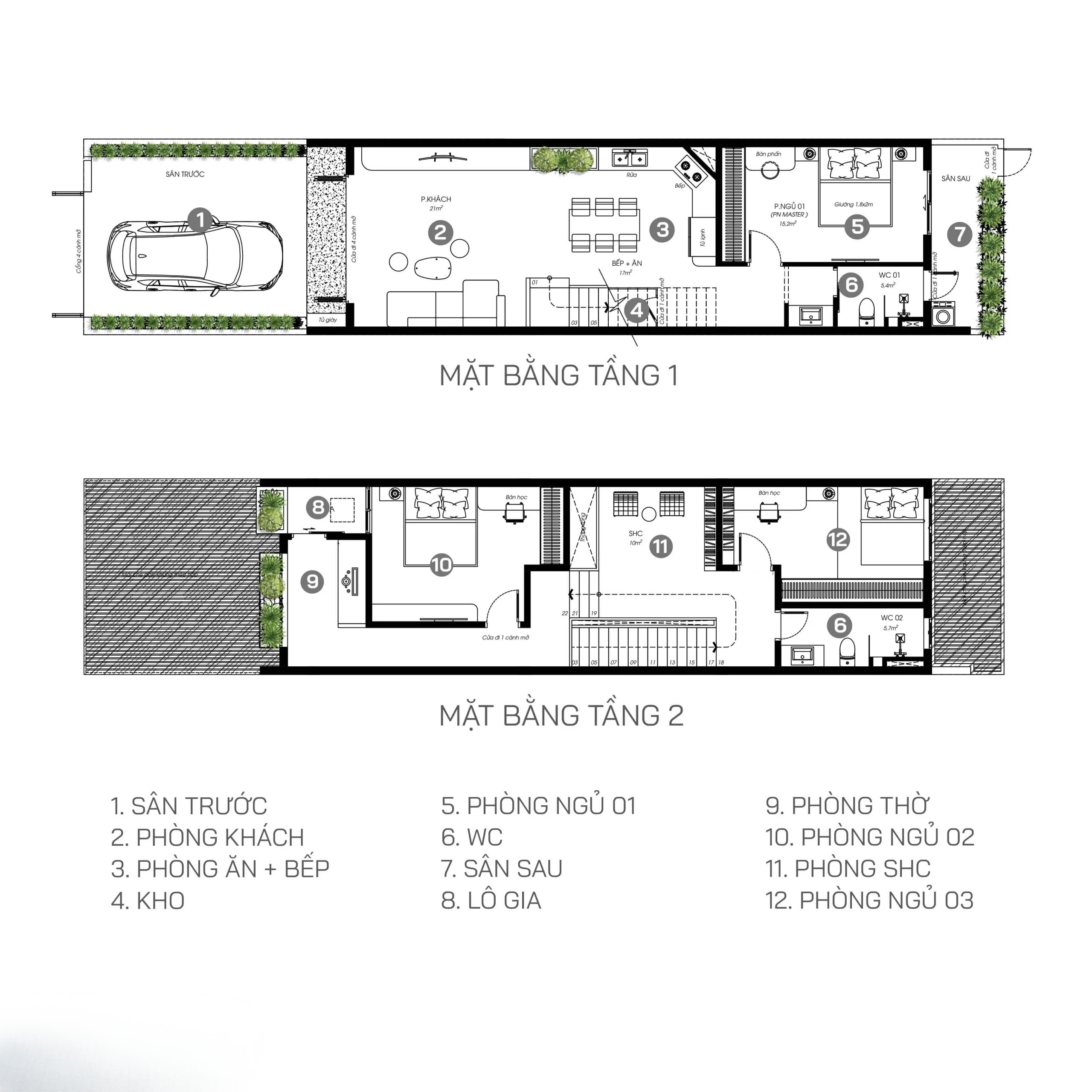 Bản vẽ mặt bằng lệch tầng tối ưu diện tích xây dựng 169m2